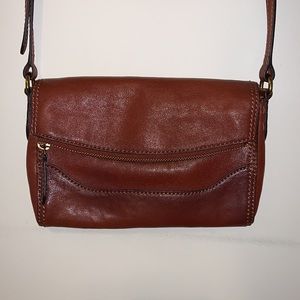 Frye fold over crossbody